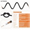 HLF200 RF Coaxial Cable with SMA Male Right Angle to TNC Male Right Angle Connector | Durable RF Cable for Antenna, GPS & Communication Systems