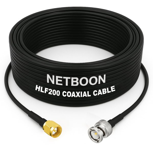 HLF200 RF Coaxial Cable with SMA Male to BNC Male Connector Precision Engineered RF Cable for Antenna, Signal, and Test Applications (1) HLF200 RF Coaxial Cable with SMA Male to BNC Male Connector Precision Engineered RF Cable for Antenna, Signal, and Test Applications