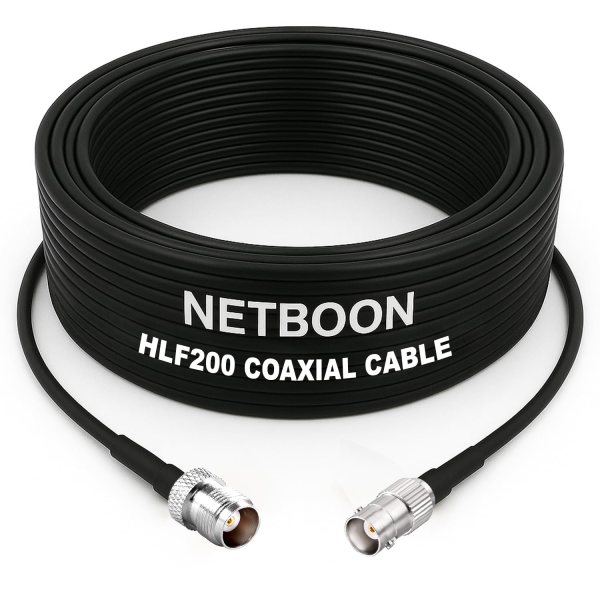 HLF200 RF Coaxial Cable with TNC Female to BNC Female Connector Precision RF Adapter Cable for Test, Lab & Antenna Integration (1) HLF200 RF Coaxial Cable with TNC Female to BNC Female Connector Precision RF Adapter Cable for Test, Lab & Antenna Integration