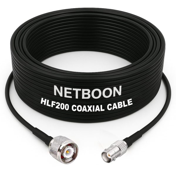 HLF200 RF Coaxial Cable with TNC Male to BNC Female Connector Reliable RF Adapter Cable for Test Instruments, Antennas & Communication Systems (2) HLF200 RF Coaxial Cable with TNC Male to BNC Female Connector Reliable RF Adapter Cable for Test Instruments, Antennas & Communication Systems