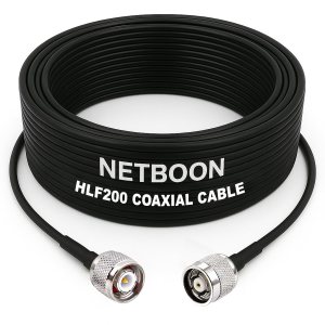 HLF200 RF Coaxial Cable with TNC Male to RP-TNC Male Connector Stable RF Interface for Wi-Fi & Communication Devices (1) HLF200 RF Coaxial Cable with TNC Male to RP-TNC Male Connector Stable RF Interface for Wi-Fi & Communication Devices
