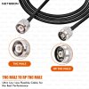HLF200 RF Coaxial Cable with TNC Male to RP-TNC Male Connector Stable RF Interface for Wi-Fi & Communication Devices (2) HLF200 RF Coaxial Cable with TNC Male to RP-TNC Male Connector Stable RF Interface for Wi-Fi & Communication Devices