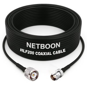 HLF200 RF Coaxial Cable with TNC Male to TNC Female Connector Secure Coupling Cable for RF Extension & Signal Integrity (1) HLF200 RF Coaxial Cable with TNC Male to TNC Female Connector Secure Coupling Cable for RF Extension & Signal Integrity