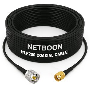 HLF200 RF Coaxial Cable with UHF Male to SMA Male Connector Secure RF Interface for Precision Communication Link (1) HLF200 RF Coaxial Cable with UHF Male to SMA Male Connector Secure RF Interface for Precision Communication Links