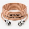 NETBOON RG178 Low Loss Coaxial Cable Assembly with N Male to BNC Male Connector | Flexible RF Testing & Communication Cable