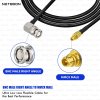 RG174 RF Coaxial Cable with BNC Male Right Angle to MMCX Male Connector | Flexible RF Patch Lead for Antenna, GPS & Wireless Modules