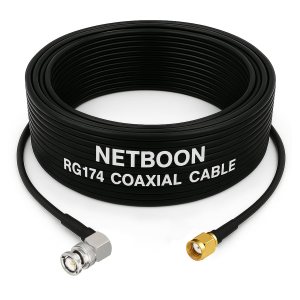 RG174 RF Coaxial Cable with BNC Male Right Angle to N Female Bulkhead Connector Flexible RF Link for Antenna, Router & Wireless Setups (3) RG174 RF Coaxial Cable with BNC Male Right Angle to N Female Bulkhead Connector Flexible RF Link for Antenna, Router & Wireless Setups