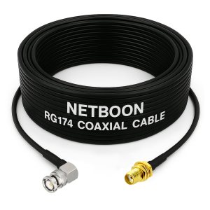 RG174 RF Coaxial Cable with BNC Male Right Angle to SMA Female Connector Compact RF Link for Test, Antenna & Communication Systems (1) RG174 RF Coaxial Cable with BNC Male Right Angle to SMA Female Connector Compact RF Link for Test, Antenna & Communication Systems