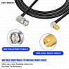 RG174 RF Coaxial Cable with BNC Male Right Angle to SMA Male Right Angle Connector Compact Flexible RF Cable for Communication & Test Equipment (2) RG174 RF Coaxial Cable with BNC Male Right Angle to SMA Male Right Angle Connector | Compact Flexible RF Cable for Communication & Test Equipment