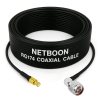 RG174 RF Coaxial Cable with MCX Male to N Male Right Angle Connector Flexible Cable for Antenna, GPS & RF Communication