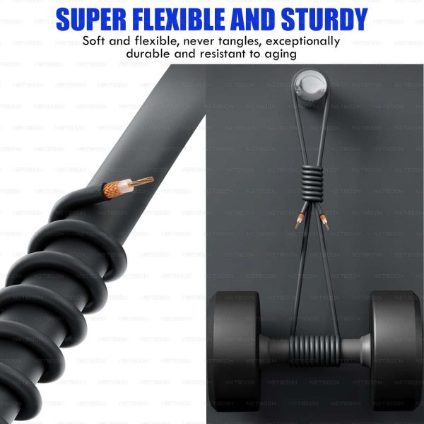 RG174 RF Coaxial Cable with MMCX Male to N Female Bulkhead Connector | Compact Flexible Cable for RF, GPS & Wireless Modules