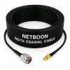 RG174 RF Coaxial Cable with N Male to MCX Male Connector Lightweight 50 Ohm Flexible Cable up to 3 GHz for GPS, Wi-Fi & RF Modules (1) RG174 RF Coaxial Cable with N Male to MCX Male Connector Lightweight 50 Ohm Flexible Cable up to 3 GHz for GPS, Wi-Fi & RF Modules