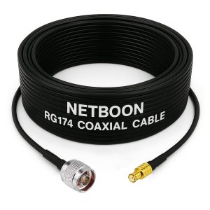 RG174 RF Coaxial Cable with N Male to MCX Male Connector Lightweight 50 Ohm Flexible Cable up to 3 GHz for GPS, Wi-Fi & RF Modules (1) RG174 RF Coaxial Cable with N Male to MCX Male Connector Lightweight 50 Ohm Flexible Cable up to 3 GHz for GPS, Wi-Fi & RF Modules