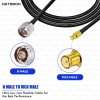 RG174 RF Coaxial Cable with N Male to MCX Male Connector Lightweight 50 Ohm Flexible Cable up to 3 GHz for GPS, Wi-Fi & RF Modules (2) RG174 RF Coaxial Cable with N Male to MCX Male Connector | Lightweight 50 Ohm Flexible Cable up to 3 GHz for GPS, Wi-Fi & RF Modules