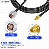 RG174 RF Coaxial Cable with N Male to MMCX Male Connector | 50 Ohm Low Loss Flexible Cable up to 3 GHz for GPS, RF, and IoT Applications