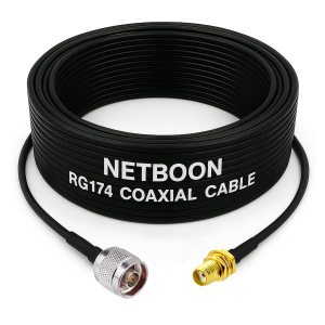 RG174 RF Coaxial Cable with N Male to SMA Female Connector Flexible 50 Ohm Cable for RF, GPS, WiFi & IoT Integration (1) RG174 RF Coaxial Cable with N Male to SMA Female Connector Flexible 50 Ohm Cable for RF, GPS, WiFi & IoT Integration