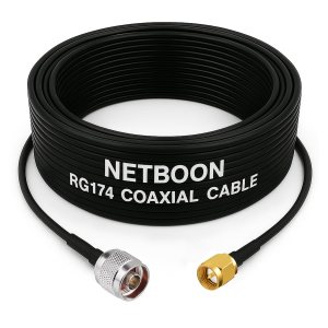 RG174 RF Coaxial Cable with N Male to SMA Male Connector 50 Ohm Flexible Low Loss Cable for RF, GPS, IoT & Communication Devices (1) RG174 RF Coaxial Cable with N Male to SMA Male Connector 50 Ohm Flexible Low Loss Cable for RF, GPS, IoT & Communication Devices