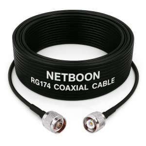 RG174 RF Coaxial Cable with N Male to TNC Male Connector Compact Flexible 50 Ohm Cable for RF, GPS & Wireless Communication Devices (1) RG174 RF Coaxial Cable with N Male to TNC Male Connector Compact Flexible 50 Ohm Cable for RF, GPS & Wireless Communication Devices