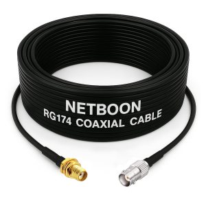 RG174 RF Coaxial Cable with SMA Female to BNC Female Connector Compact Flexible Cable for RF, Test Bench & Communication Systems (1) RG174 RF Coaxial Cable with SMA Female to BNC Female Connector Compact Flexible Cable for RF, Test Bench & Communication Systems