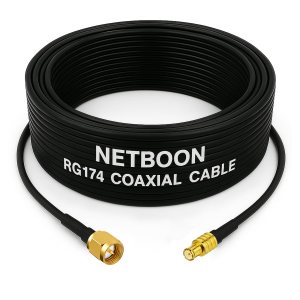 RG174 RF Coaxial Cable with SMA Male to MCX Male Connector Flexible RF Lead for GPS, Antenna & Wireless Applications