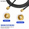 RG174 RF Coaxial Cable with SMA Male to RP-SMA Male Connector | Flexible 50Ω Cable for Wi-Fi, Antenna & Wireless Modules