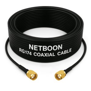 RG174 RF Coaxial Cable with SMA Male to SMA Male Connector Flexible 50 Ohm Cable for RF Modules, Antennas & Communication Devices