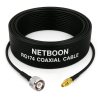 RG174 RF Coaxial Cable with TNC Male to MMCX Male Connector 50 Ohm Low-Loss RF Cable up to 3 GHz for Antenna & Wireless Devices