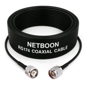 RG174 RF Coaxial Cable with TNC Male to N Male Connector 50 Ohm Low Loss Flexible Cable up to 3 GHz for RF, Antenna & Wireless Communication