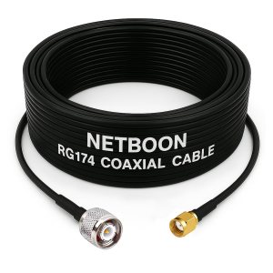 RG174 RF Coaxial Cable with TNC Male to RP-SMA Male Connector Flexible 50 Ohm Lightweight Cable for Wi-Fi, GPS & RF Modules (1) RG174 RF Coaxial Cable with TNC Male to RP-SMA Male Connector Flexible 50 Ohm Lightweight Cable for Wi-Fi, GPS & RF Modules