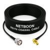 RG174 RF Coaxial Cable with TNC Male to SMA Female Right Angle Connector Compact 50 Ohm RF Cable up to 3 GHz for Antennas, Routers & Test Equipment (1) RG174 RF Coaxial Cable with TNC Male to SMA Female Right Angle Connector | Compact 50 Ohm RF Cable up to 3 GHz for Antennas, Routers & Test Equipment