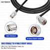 RG174 RF Low Loss Cable with BNC Female to N Male Right Angle Connector Compact Flexible Cable for RF, Antenna & Lab Equipment (2) RG174 RF Low Loss Cable with BNC Female to N Male Right Angle Connector | Compact Flexible Cable for RF, Antenna & Lab Equipment