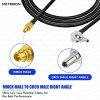 RG174 RF Low Loss Cable with MMCX Male to CRC9 Right Angle Connector Compact Patch Lead for Modems, Antennas & RF Devices (2) RG174 RF Low Loss Cable with MMCX Male to CRC9 Right Angle Connector | Compact Patch Lead for Modems, Antennas & RF Devices
