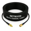 RG174 RF Low Loss Cable with MMCX Male to RP-SMA Male Connector Flexible Coax Cable for Wi-Fi, IoT & RF Modules
