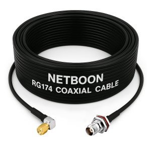 RG174 RF Low Loss Cable with SMA Male Right Angle to TNC Female Bulkhead Connector Compact Routing Cable for RF, IoT & Antenna Integration (1) RG174 RF Low Loss Cable with SMA Male Right Angle to TNC Female Bulkhead Connector Compact Routing Cable for RF, IoT & Antenna Integration