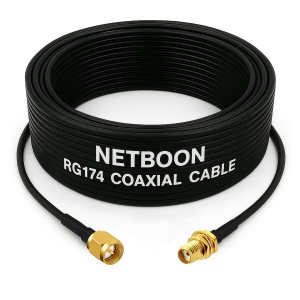 RG174 RF Low Loss Cable with SMA Male to SMA Female Connector Flexible Extension Cable for RF, GPS & Wireless Devices (1) RG174 RF Low Loss Cable with SMA Male to SMA Female Connector Flexible Extension Cable for RF, GPS & Wireless Devices