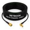 RG174 RF Low Loss Cable with SMA Male to SMA Female Right Angle Connector Flexible Coax Lead for Antenna & RF Devices (1) RG174 RF Low Loss Cable with SMA Male to SMA Female Right Angle Connector Flexible Coax Lead for Antenna & RF Devices
