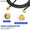 RG174 RF Low Loss Cable with SMA Male to SMA Male Right Angle Connector Flexible Coax for RF Modules, GPS & Wireless Systems (2) RG174 RF Low Loss Cable with SMA Male to SMA Male Right Angle Connector | Flexible Coax for RF Modules, GPS & Wireless Systems