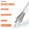 RG188 Broadcast-Grade RF Cable | BNC Male to BNC Male Connector | Low-Loss Coaxial Assembly