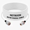 RG188 Durable RF Coax Assembly N Male to N Female Bulkhead Connector Low-Loss Precision Cable