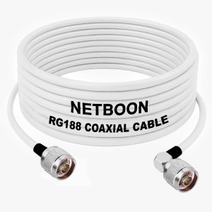 RG188 Durable RF Coax Assembly N Male to N Male Connector Precision Low-Loss Cable