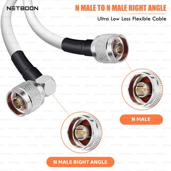 RG188 Durable RF Coax Assembly  N Male to N Male Connector | Precision Low-Loss Cable