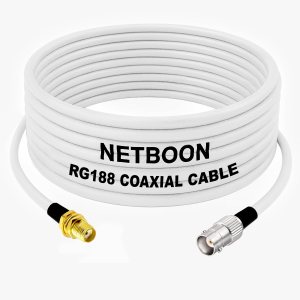 RG188 High-Frequency RF Cable SMA Female to BNC Female Connector Low-Loss Shielded Coaxial Cable for Lab, IoT & Communication Systems (1) RG188 High-Frequency RF Cable SMA Female to BNC Female Connector Low-Loss Shielded Coaxial Cable for Lab, IoT & Communication Systems