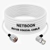 RG188 High-Performance RF Cable N Male to BNC Male Right Angle Connector Low-Loss Coax Assembly (1) RG188 High-Performance RF Cable N Male to BNC Male Right Angle Connector Low-Loss Coax Assembly