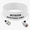 RG188 Low-Loss RF Coaxial Cable BNC Male to N Male Right Angle Connector High-Frequency, Shielded Cable for Lab, Telecom & Industrial RF Systems (1) RG188 Low-Loss RF Coaxial Cable BNC Male to N Male Right Angle Connector High-Frequency, Shielded Cable for Lab, Telecom & Industrial RF Systems