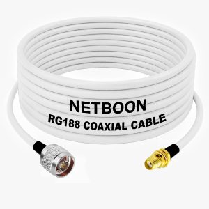 RG188 Precision RF Cable N Male to SMA Female Connector High-Stability Low-Loss Coax