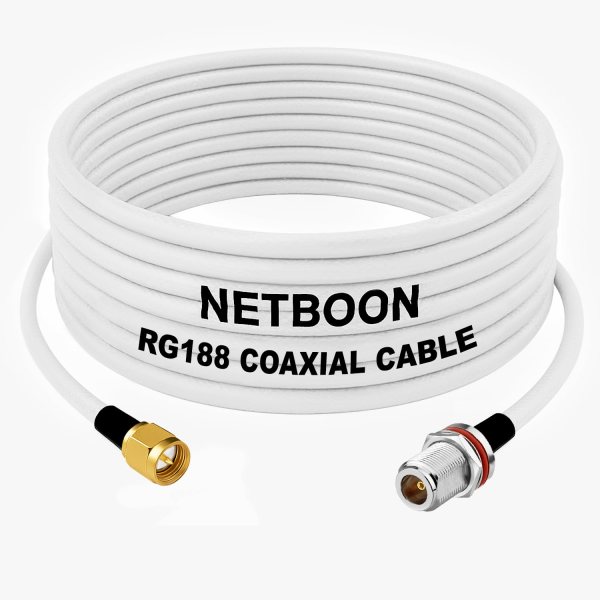 RG188 Premium RF Coax Cable SMA Male to N Female Bulkhead Connector Low-Loss High-Frequency Shielded Cable for Test, Telecom & IoT Systems (1) RG188 Premium RF Coax Cable SMA Male to N Female Bulkhead Connector Low-Loss High-Frequency Shielded Cable for Test, Telecom & IoT Systems