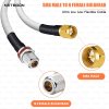 RG188 Premium RF Coax Cable SMA Male to N Female Bulkhead Connector Low-Loss High-Frequency Shielded Cable for Test, Telecom & IoT Systems (2) RG188 Premium RF Coax Cable | SMA Male to N Female Bulkhead Connector | Low-Loss High-Frequency Shielded Cable for Test, Telecom & IoT Systems