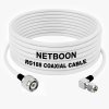 RG188 Premium RF Coax Cable TNC Male to SMA Male Right Angle Connector Low-Loss High-Frequency Cable for IoT, Lab Testing & Communication