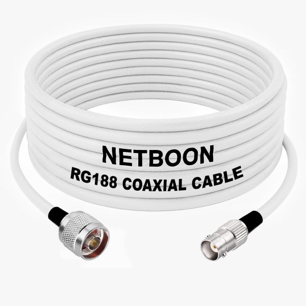 RG188 Professional RF Assembly N Male to BNC Female Connector Low-Loss High-Frequency Coax (1) RG188 Professional RF Assembly N Male to BNC Female Connector Low-Loss High-Frequency Coax