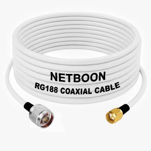 RG188 Professional RF Coax N Male to SMA Male Connector Low-Loss High-Frequency Cable